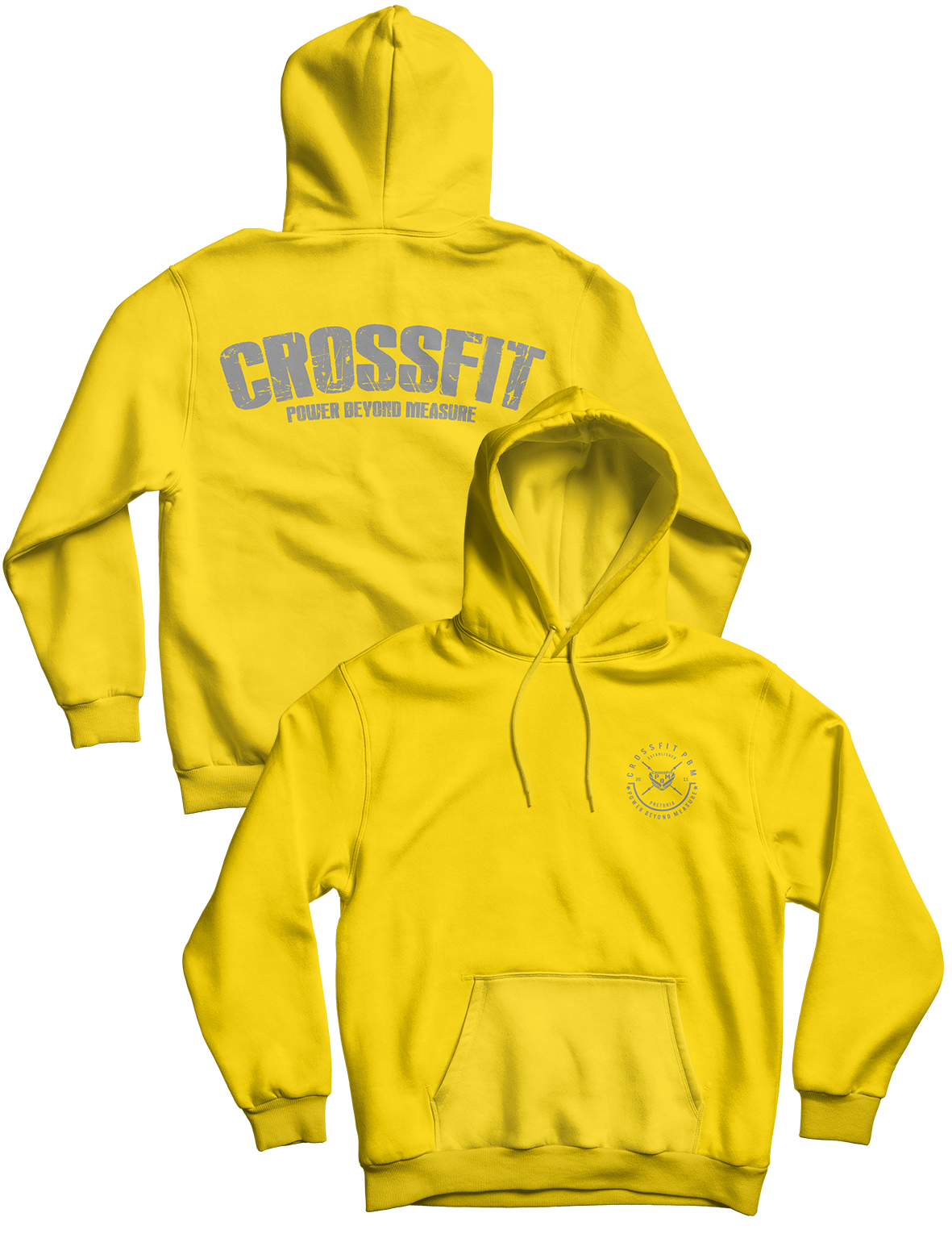 Unisex Hoodie Yellow 240g - Flagship - CrossFit PBM