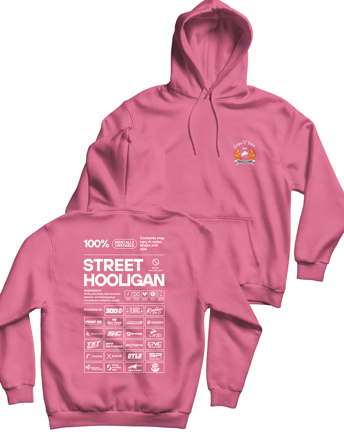 Unisex Hoodie 240g - Street Hooligan - Sapa Yopa