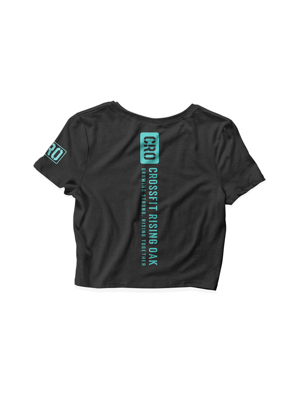 Ladies Black Crop Tops - Athlete - CrossFit Rising Oak