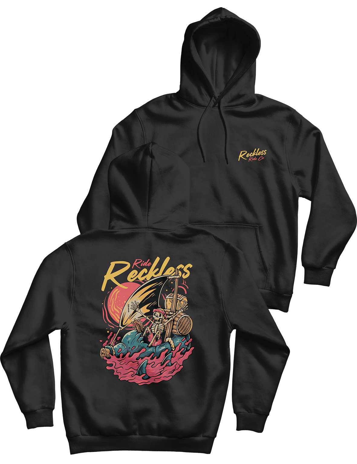 Unisex Hoodie 240g - Shipwrecked - Reckless Ride Co