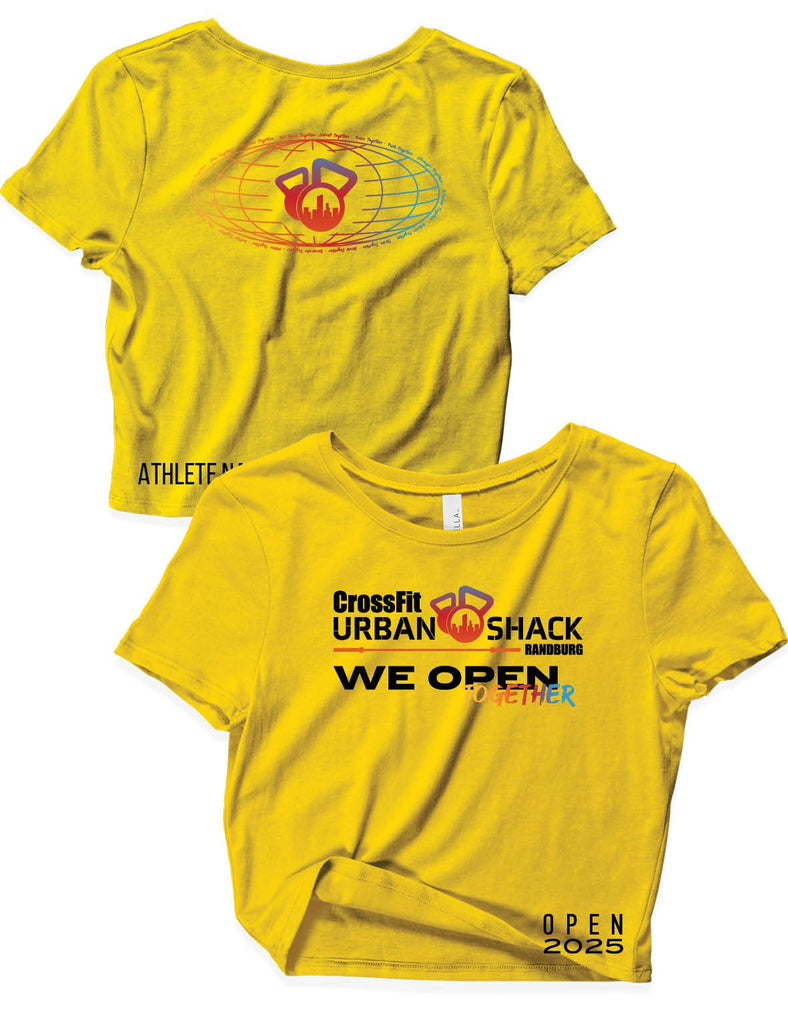 Ladies Crop Top - We Open Together - Open 2025 - Crossfit Urban Shack - AMRAP