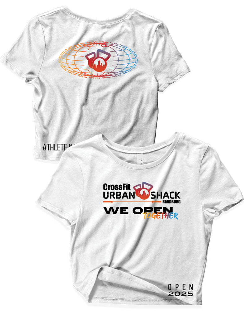 Ladies Crop Top - We Open Together - Open 2025 - Crossfit Urban Shack - AMRAP