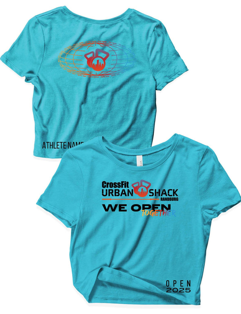 Ladies Crop Top - We Open Together - Open 2025 - Crossfit Urban Shack - AMRAP