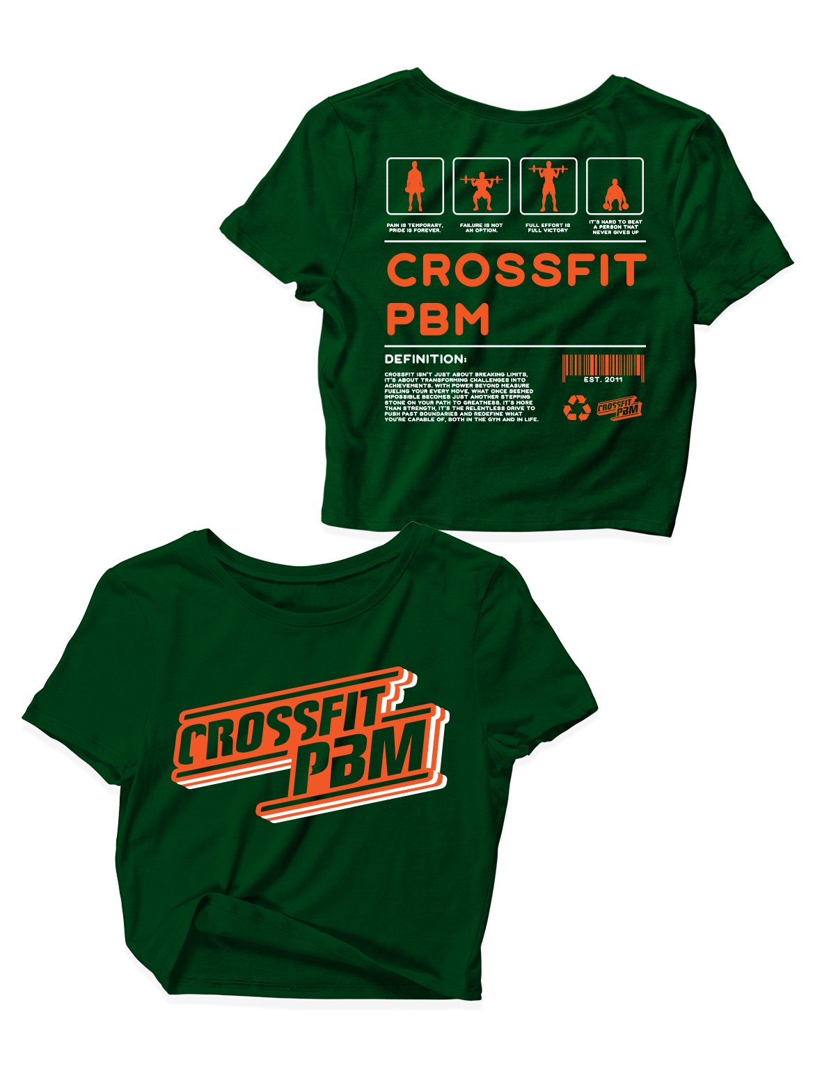 Ladies Crop Tops - CrossFit Ingredients - PBM - AMRAP INDUSTRIES