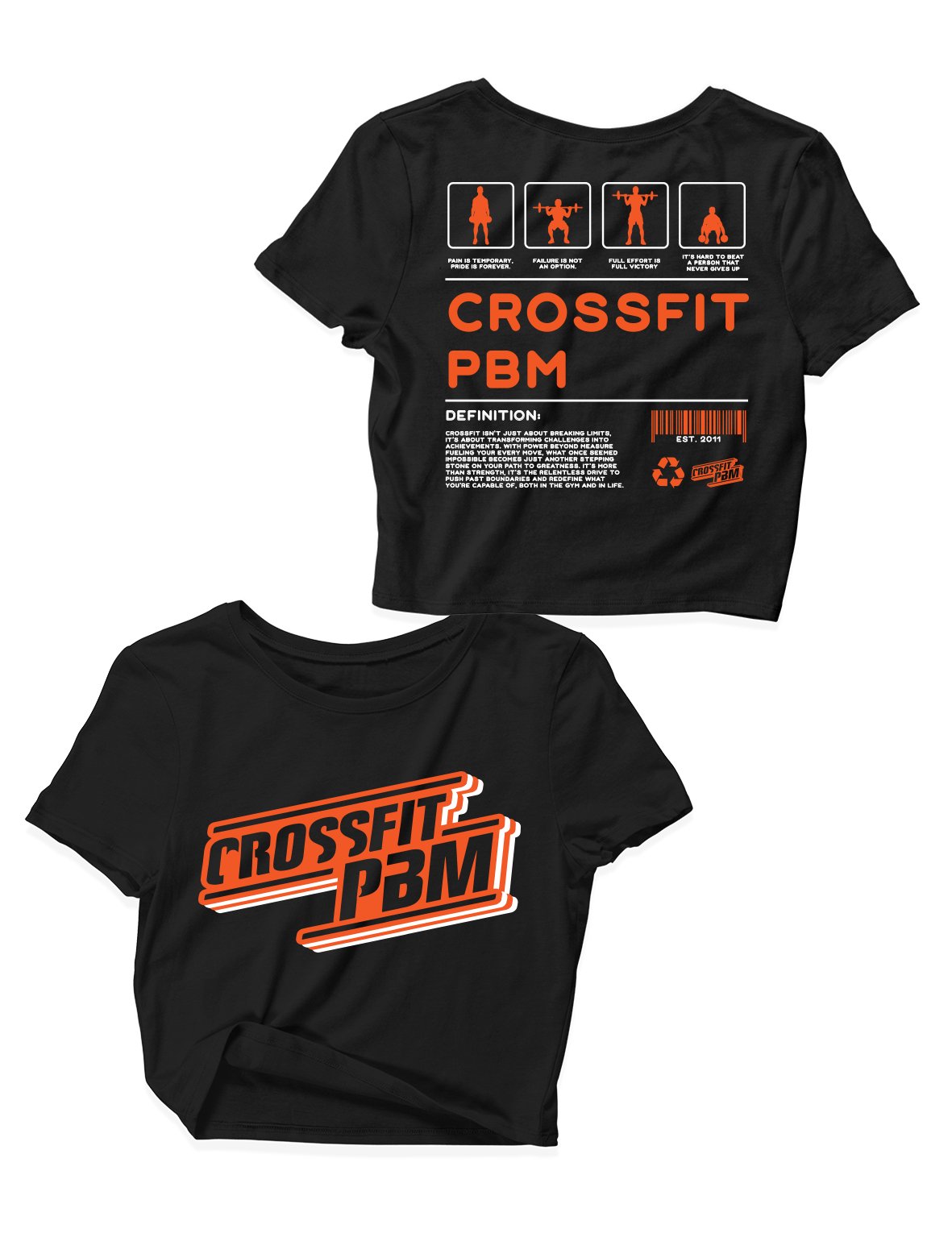 Ladies Crop Tops - CrossFit Ingredients - PBM - AMRAP INDUSTRIES