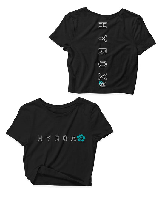 Ladies Crop Tops - Hyrox Outlined - CrossFit Ballito - AMRAP INDUSTRIES