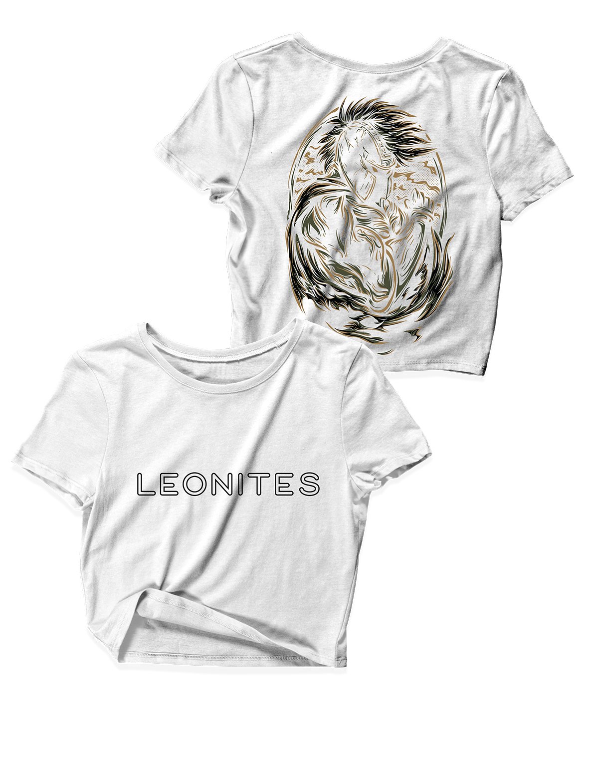 Ladies Crop Tops - Leonites Warrior - CrossFit Leo - AMRAP INDUSTRIES