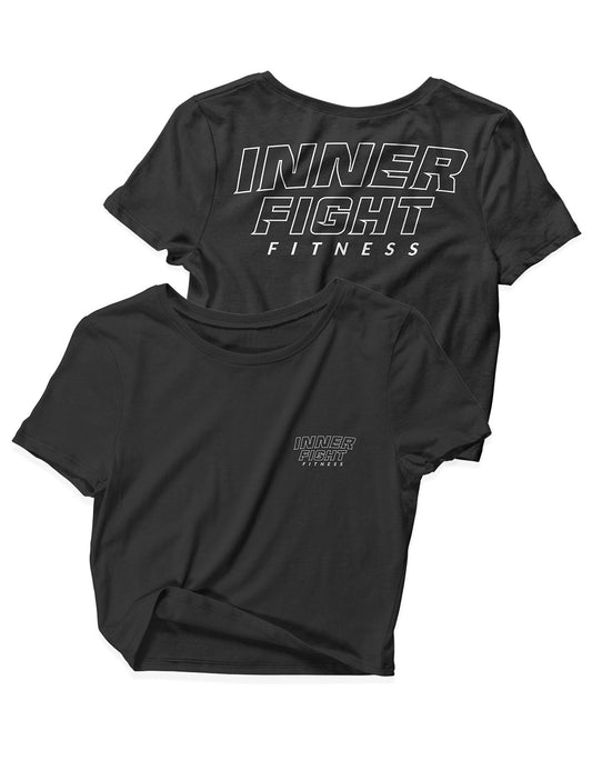 Ladies Crop Tops - Outlined - Inner Fight Fitness - AMRAP INDUSTRIES