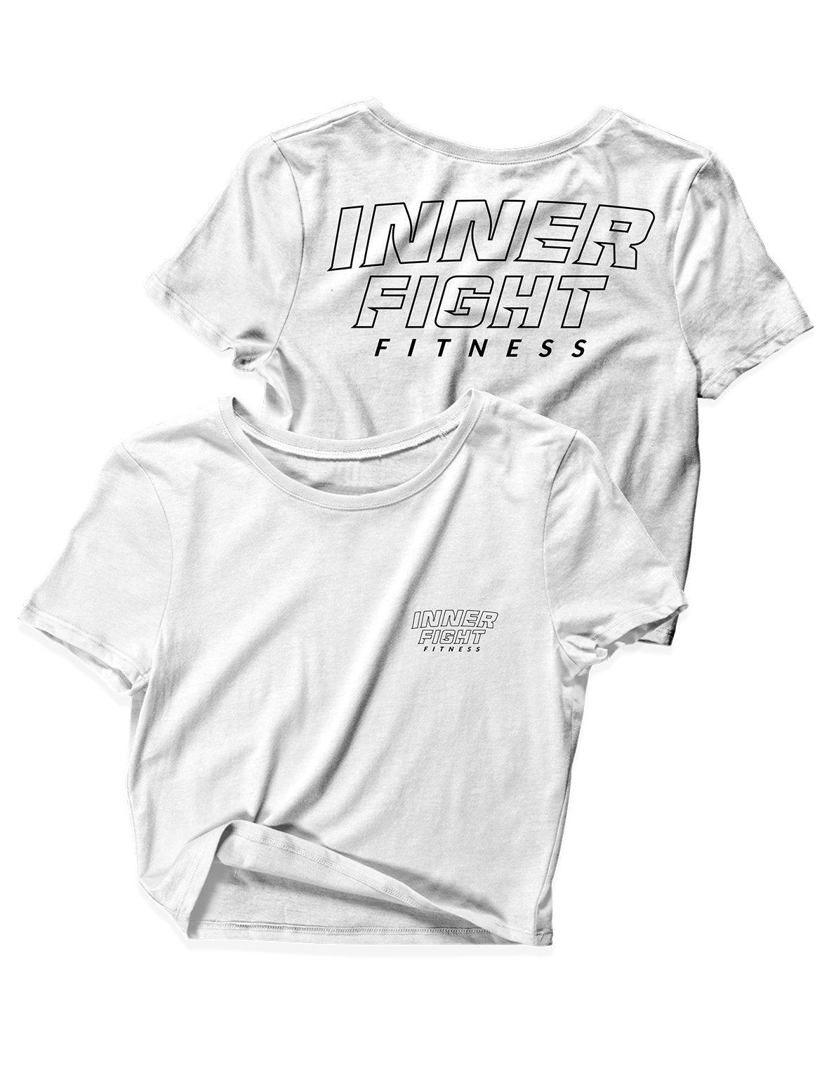 Ladies Crop Tops - Outlined - Inner Fight Fitness - AMRAP INDUSTRIES