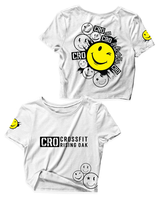 Ladies Crop Tops - Smile - CrossFit Rising Oak - AMRAP INDUSTRIES