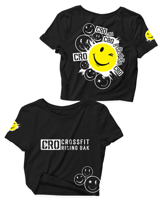 Ladies Crop Tops - Smile - CrossFit Rising Oak - AMRAP INDUSTRIES