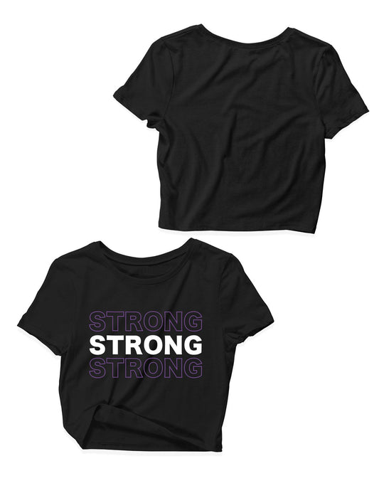 Ladies Crop Tops - Strong - Strong by Mika Stefano - AMRAP INDUSTRIES