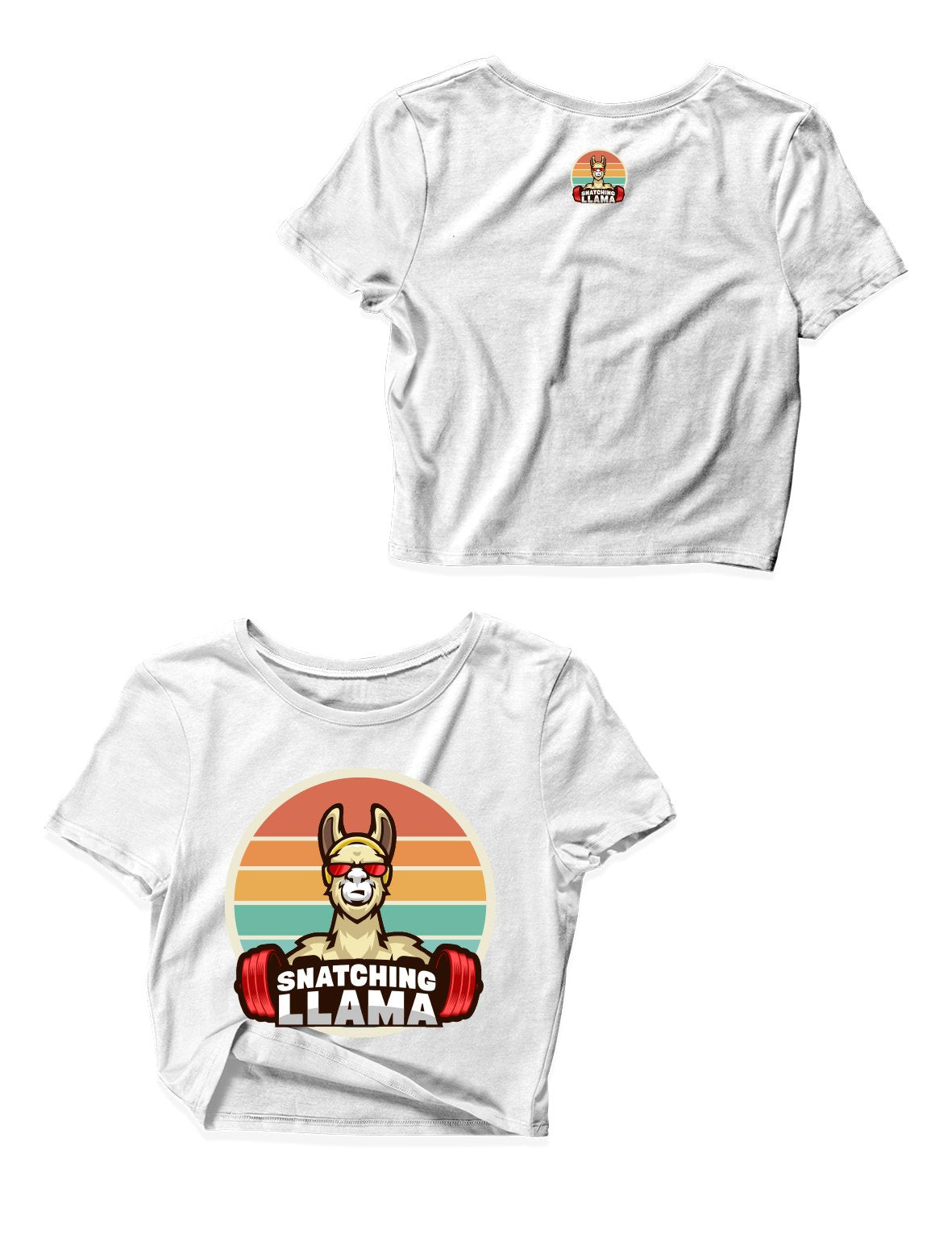 Ladies Crop Tops - Sunset - Snatching Llama - AMRAP INDUSTRIES