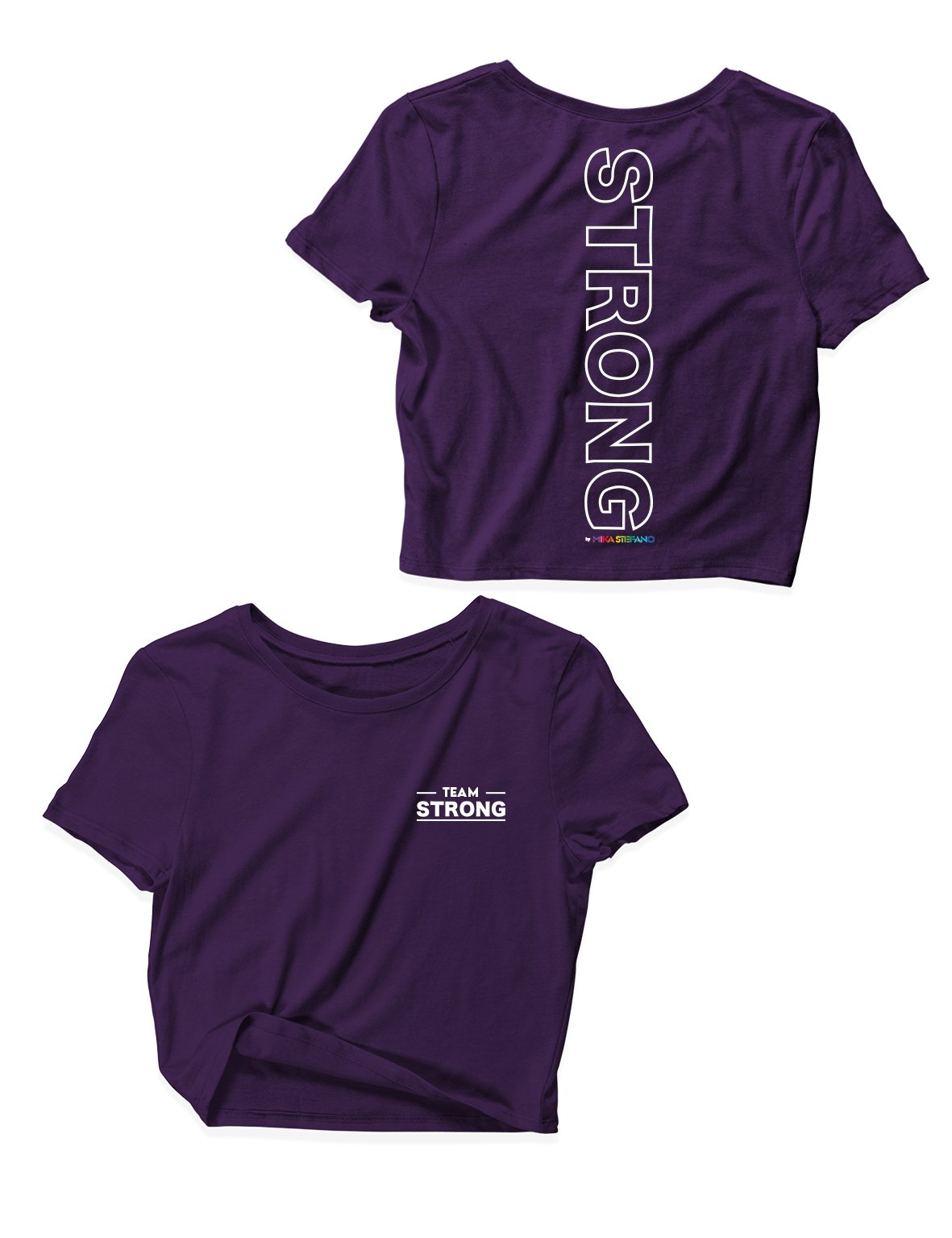 Ladies Crop Tops - Team Strong - Strong by Mika Stefano - AMRAP INDUSTRIES