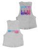 Ladies Grey Melange Muscle Tank Tops - Flagship - CrossFit Rising Oak - AMRAP INDUSTRIES