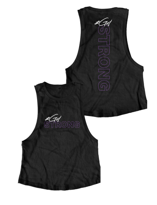 Ladies Muscle Tank Tops - Get Strong - Strong by Mika Stefano - AMRAP INDUSTRIES