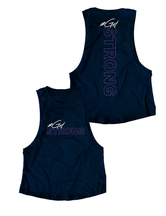 Ladies Muscle Tank Tops - Get Strong - Strong by Mika Stefano - AMRAP INDUSTRIES