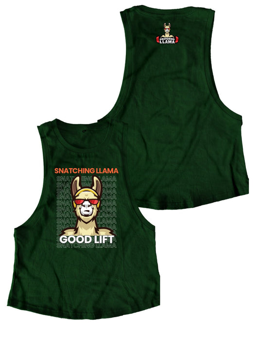 Ladies Muscle Tank Tops - Good Lift - Snatching Llama - AMRAP INDUSTRIES