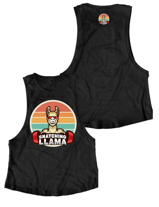 Ladies Muscle Tank Tops - Sunset - Snatching Llama - AMRAP INDUSTRIES