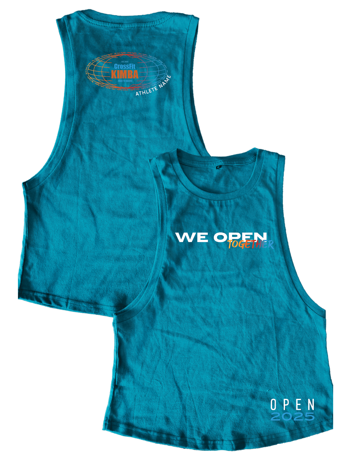 Ladies Muscle Tank Tops - We Open Together - Crossfit Kimba - Open 2025 - AMRAP