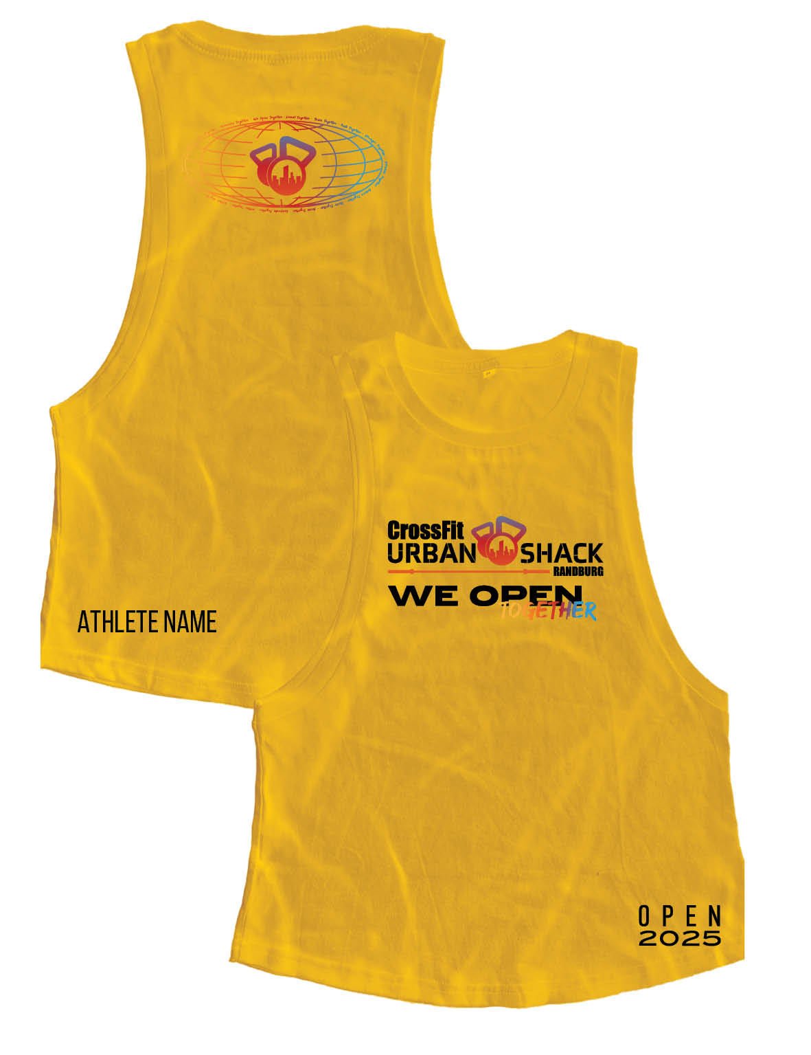 Ladies Muscle Tank Tops - We Open Together - Crossfit Urban Shack - Open 2025 - AMRAP