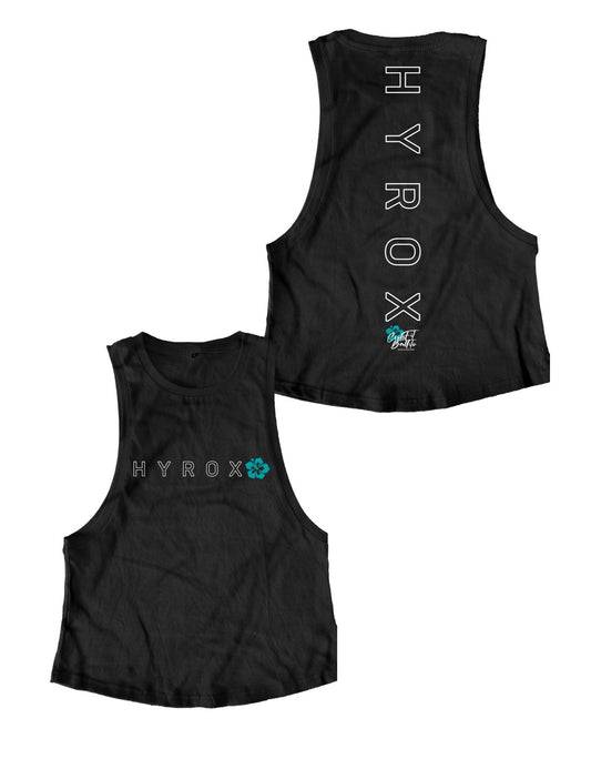 Ladies Muscle Tanks - Hyrox Outlined - CrossFit Ballito - AMRAP INDUSTRIES