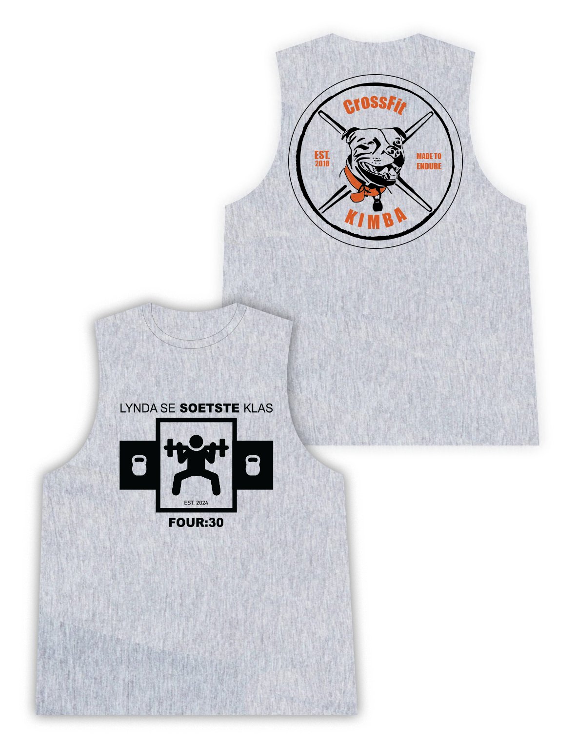 Mens Sleeveless Vest - 4:30 - CrossFit Kimba - AMRAP INDUSTRIES