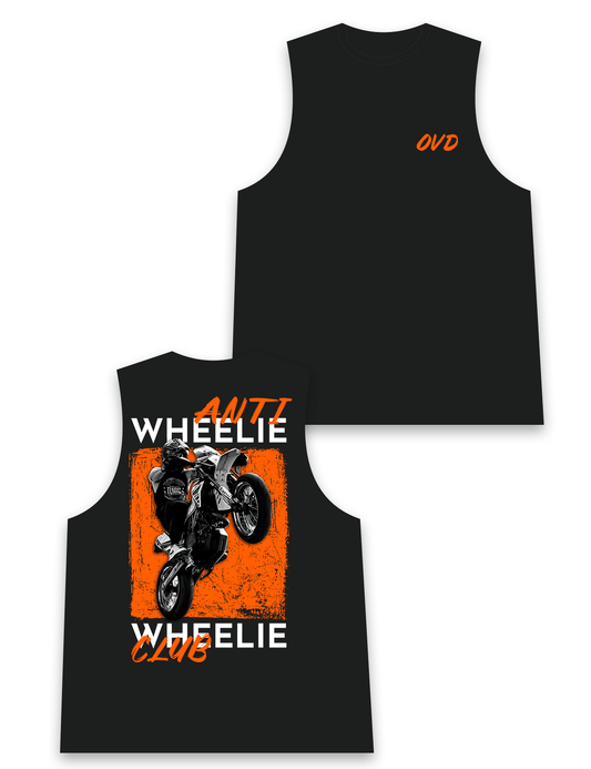 Mens Sleeveless Vest - AntiWheelieClub - Loud and Rowdy - AMRAP