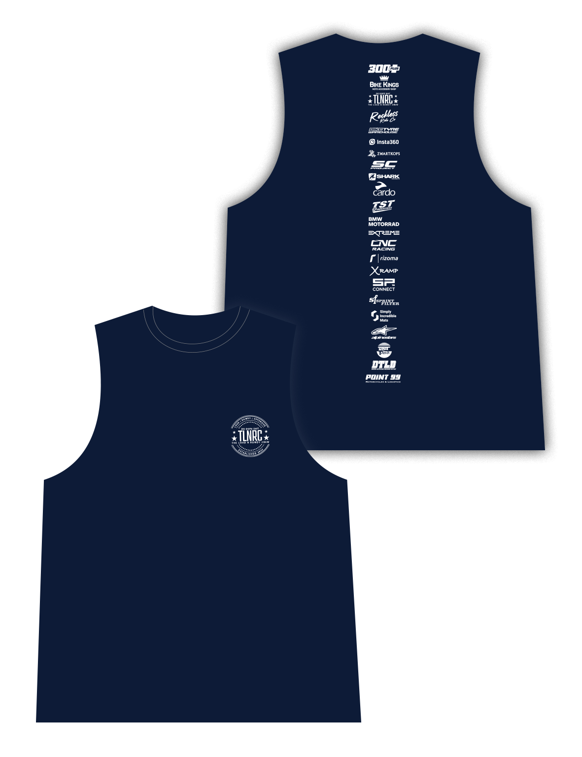 Mens Sleeveless Vest - BackBone - Loud and Rowdy - AMRAP INDUSTRIES