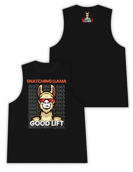 Mens Sleeveless Vest - Good Lift - Snatching Llama - AMRAP INDUSTRIES