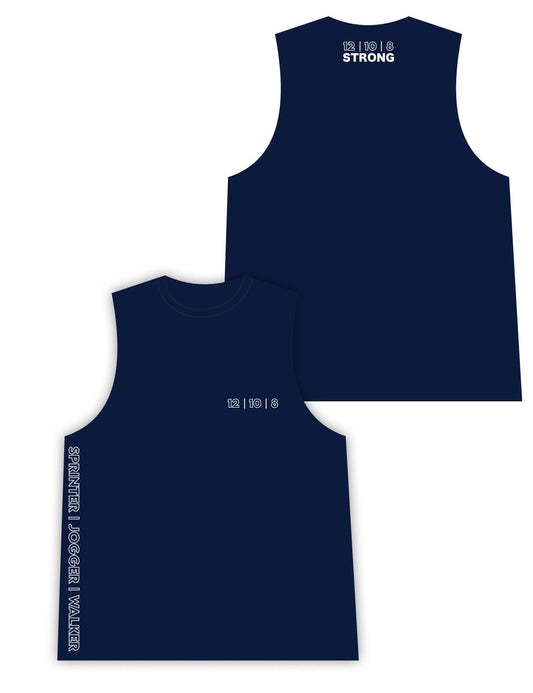 Mens Sleeveless Vest - Sprinter - Strong by Mika Stefano - AMRAP INDUSTRIES