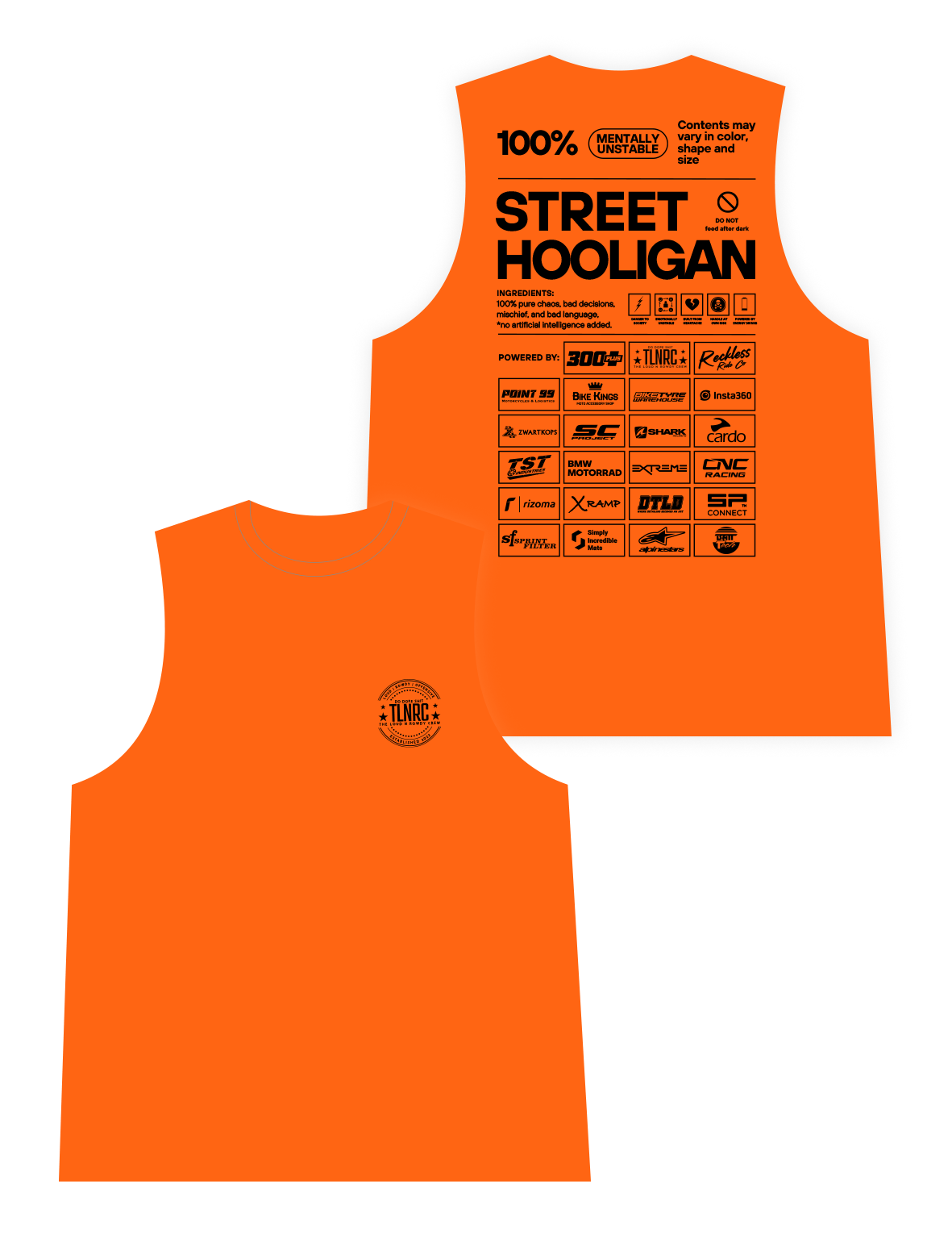 Mens Sleeveless Vest - Street Hooligan - Loud and Rowdy - AMRAP INDUSTRIES