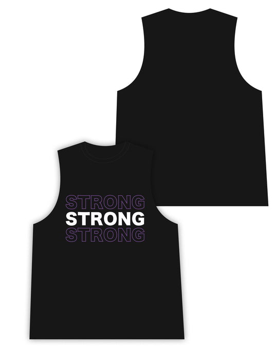 Mens Sleeveless Vest - Strong - Strong by Mika Stefano - AMRAP INDUSTRIES