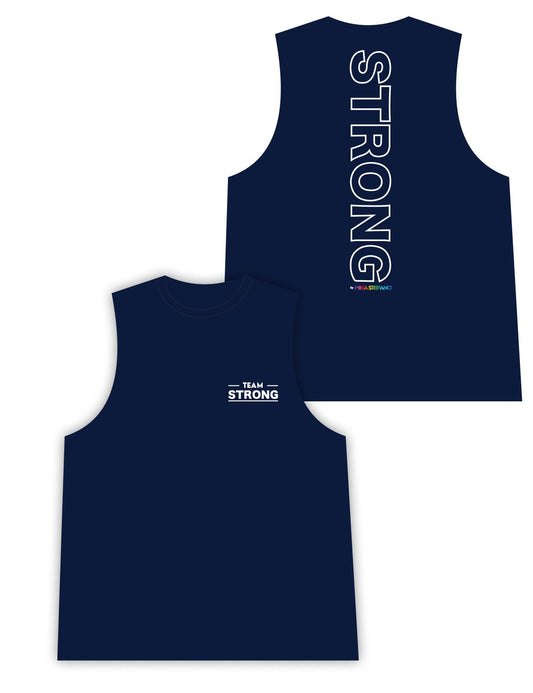 Mens Sleeveless Vest - Team Strong - Strong by Mika Stefano - AMRAP INDUSTRIES