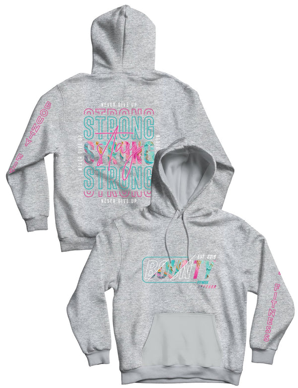 Unisex Boston Hoodie - Pink & Teal - Bounty Fitness - AMRAP INDUSTRIES