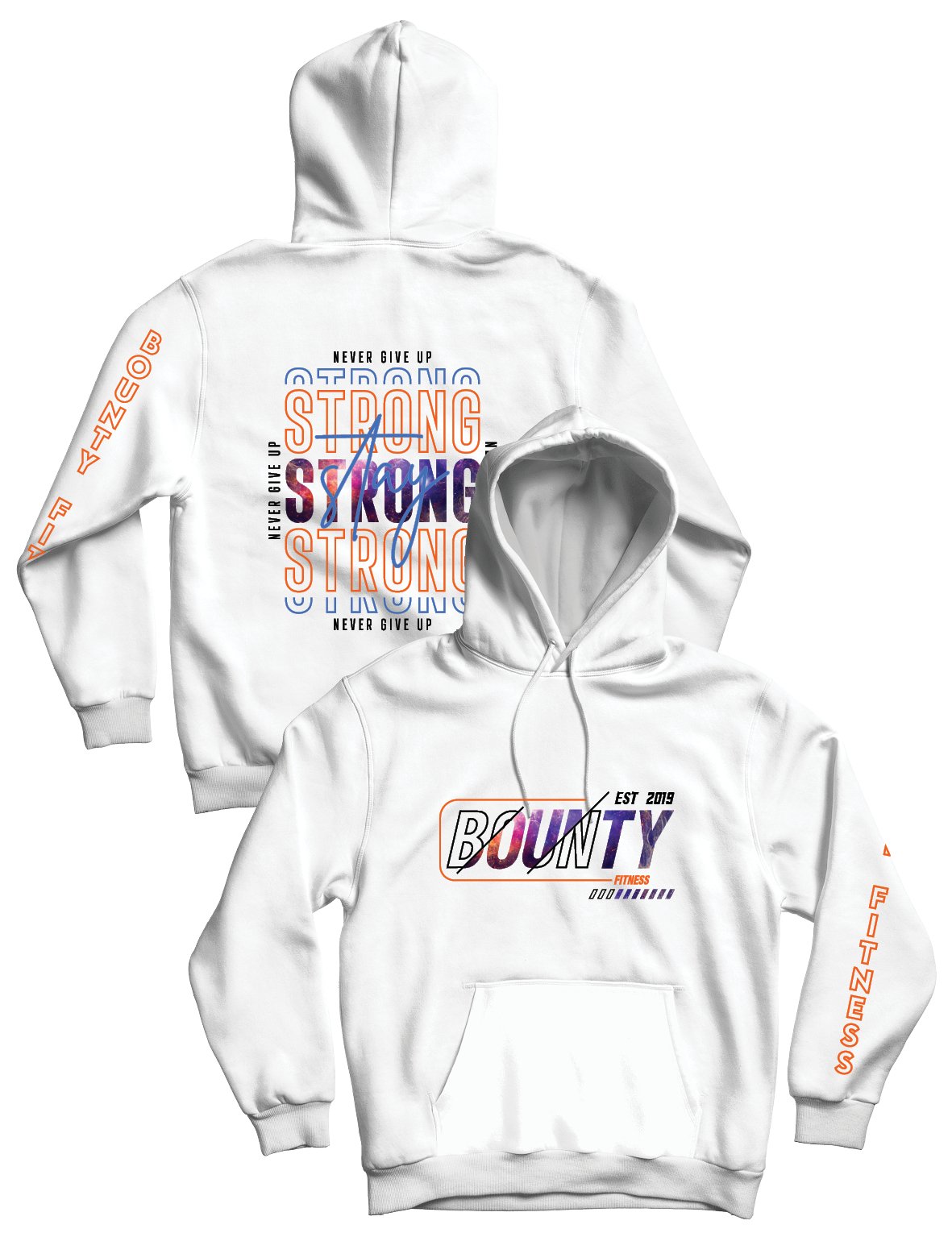 Unisex Boston Hoodie - Stay Strong Orange - Bounty Fitness - AMRAP INDUSTRIES