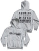 Unisex Grey Melange Hoodie 280g - Custom Name - CrossFit Rising Oak - AMRAP INDUSTRIES