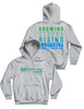 Unisex Grey Melange Hoodie 280g - Custom Name - CrossFit Rising Oak - AMRAP INDUSTRIES