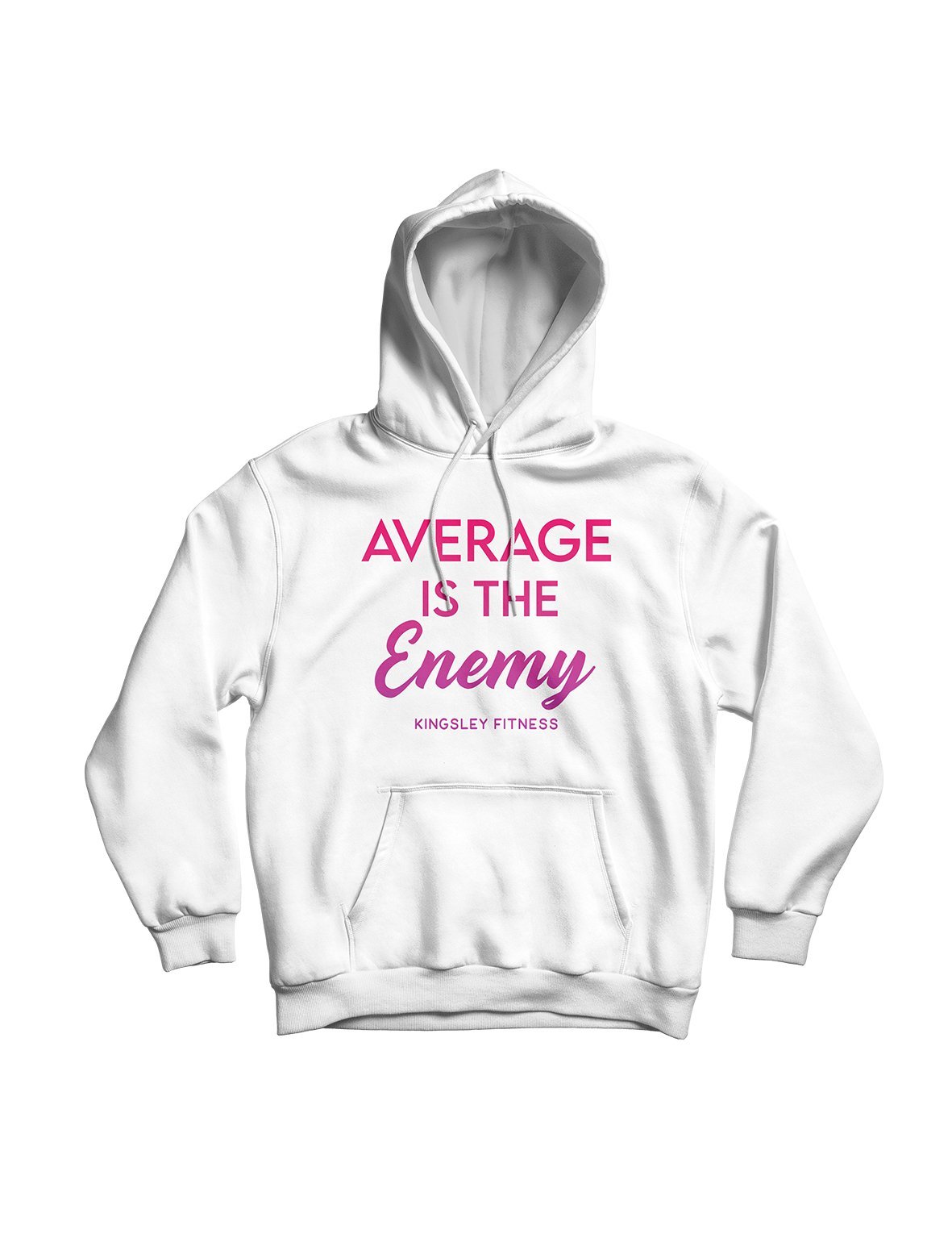 Unisex Hoodie 240g - Average is the Enemy - Kingsley Fitness - AMRAP INDUSTRIES