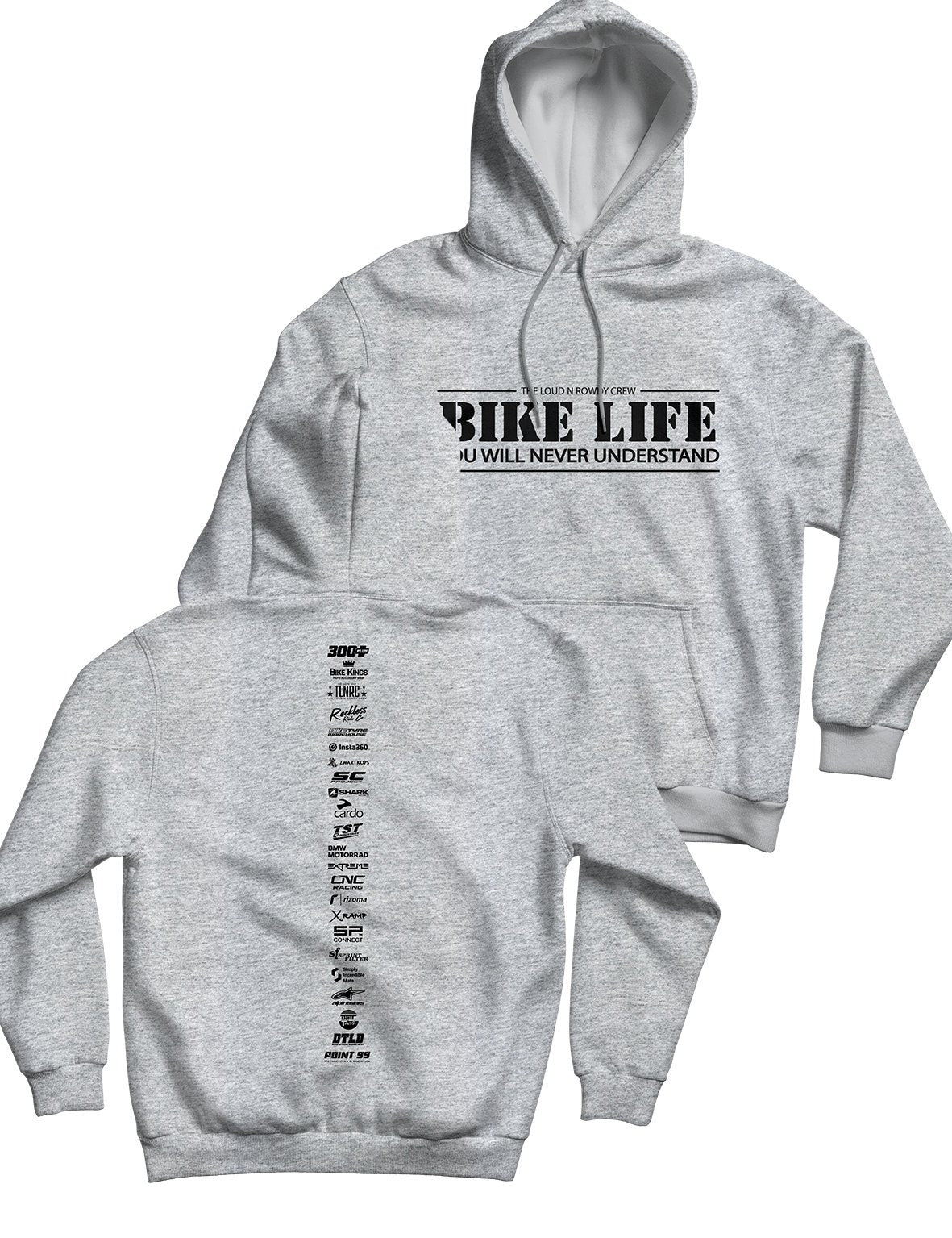 Unisex Hoodie 240g - Backbone - Bike Life - AMRAP INDUSTRIES