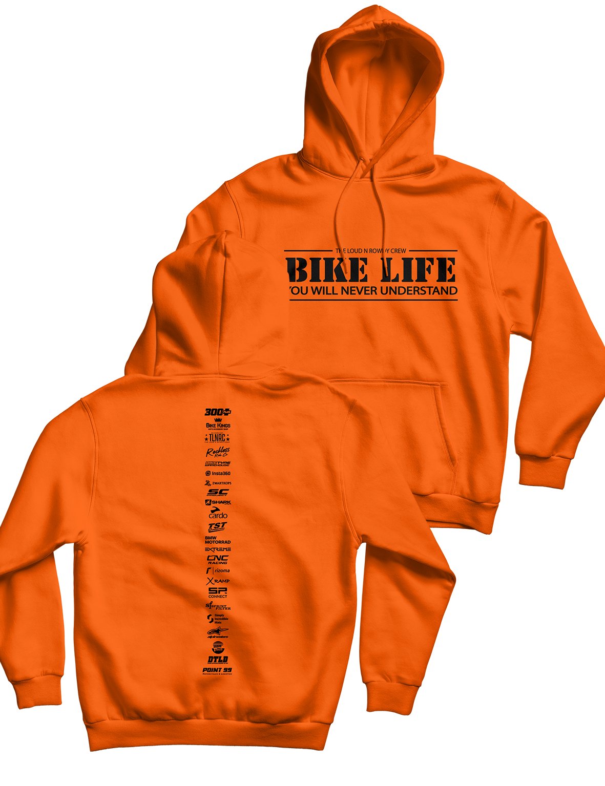 Unisex Hoodie 240g - Backbone - Bike Life - AMRAP INDUSTRIES