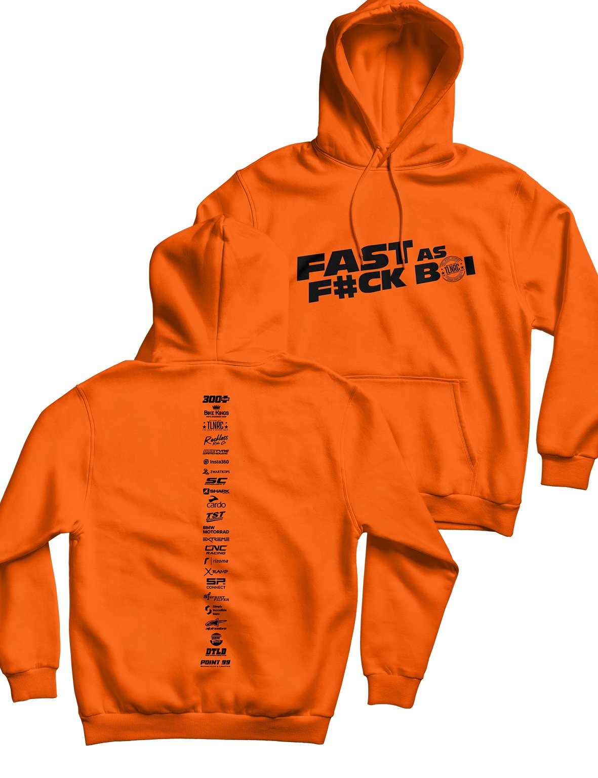 Unisex Hoodie 240g - Backbone - Fast as F#ck Boi! - AMRAP INDUSTRIES