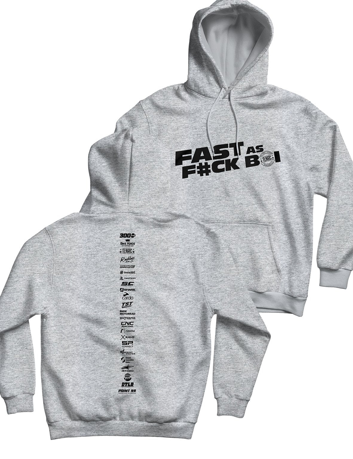 Unisex Hoodie 240g - Backbone - Fast as F#ck Boi! - AMRAP INDUSTRIES