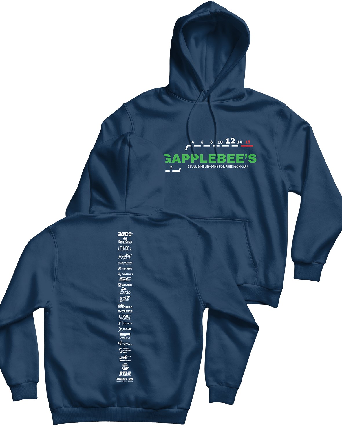 Unisex Hoodie 240g - Backbone - Gapplebee's - AMRAP INDUSTRIES