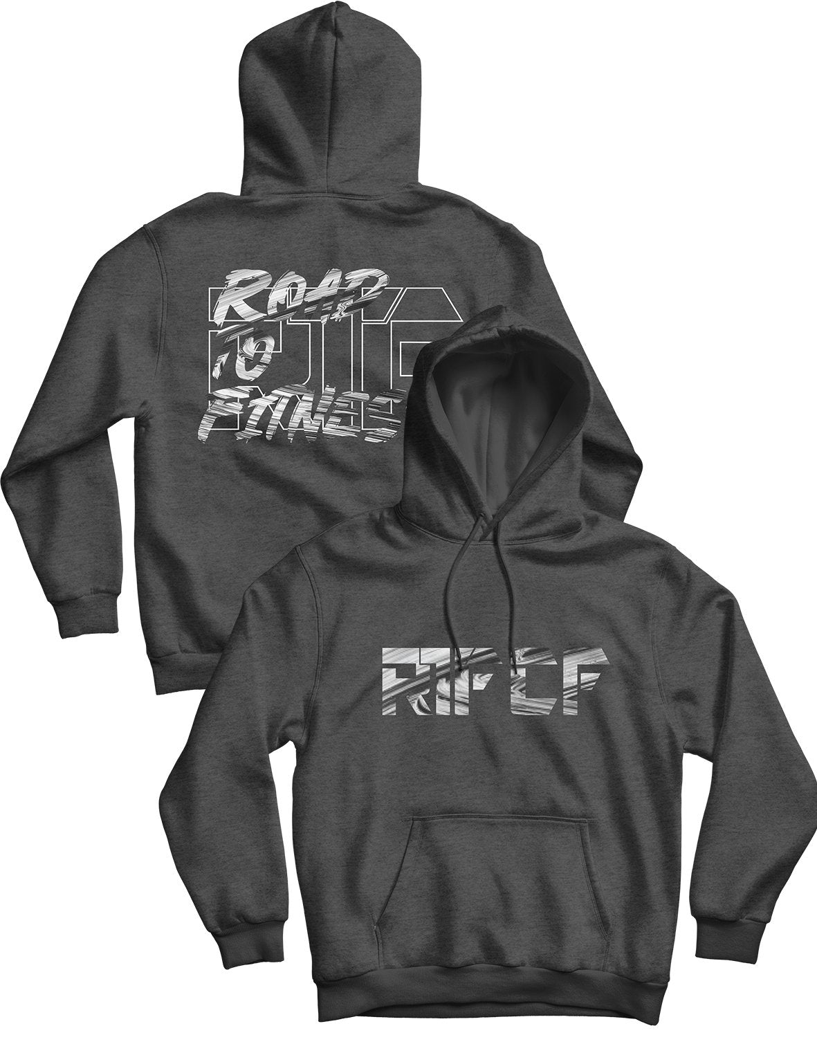 Unisex Hoodie 240g - Fitness Black and White - RTF Krugersdorp - AMRAP INDUSTRIES