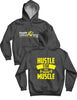 Unisex Hoodie 240g - Hustle for that Muscle - Urban Shack - AMRAP INDUSTRIES