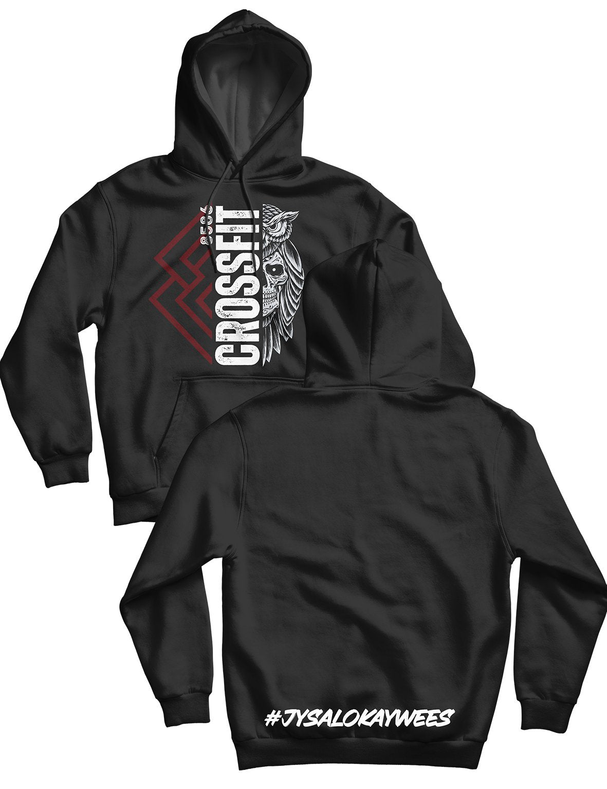 Unisex Hoodie 240g - Owl M - CrossFit 8586 - AMRAP INDUSTRIES