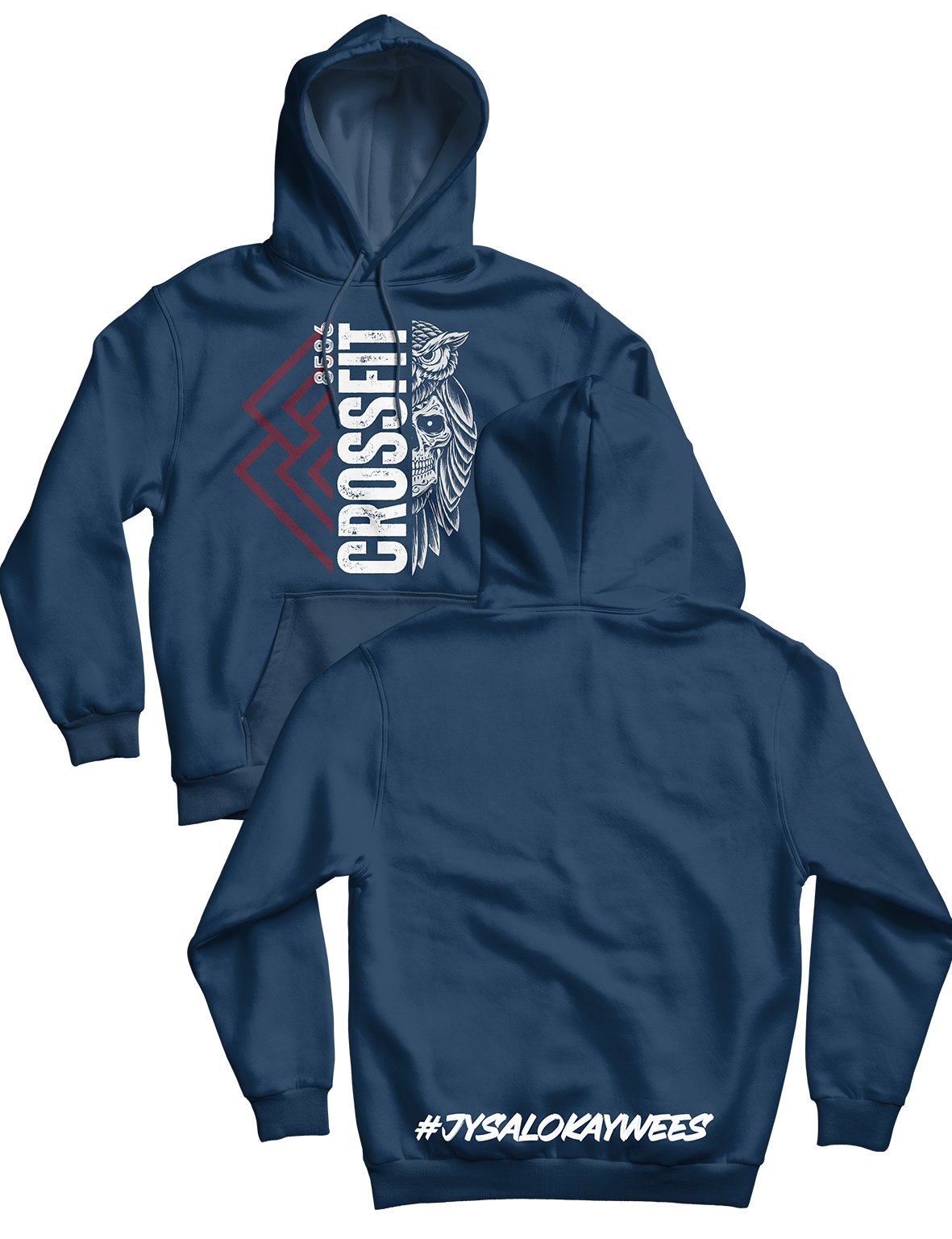 Unisex Hoodie 240g - Owl M - CrossFit 8586 - AMRAP INDUSTRIES