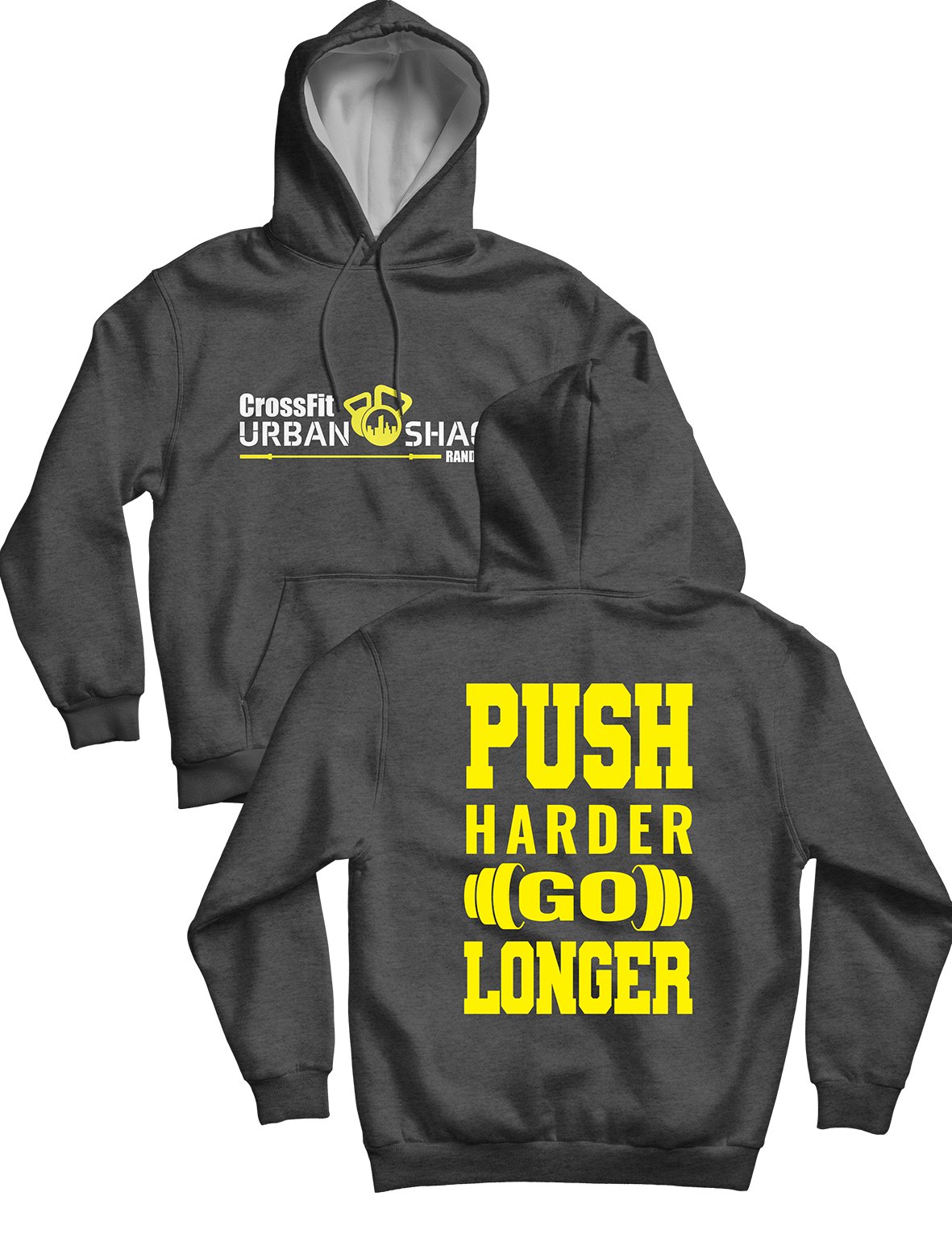 Unisex Hoodie 240g - Push Harder Go Longer - Urban Shack - AMRAP INDUSTRIES