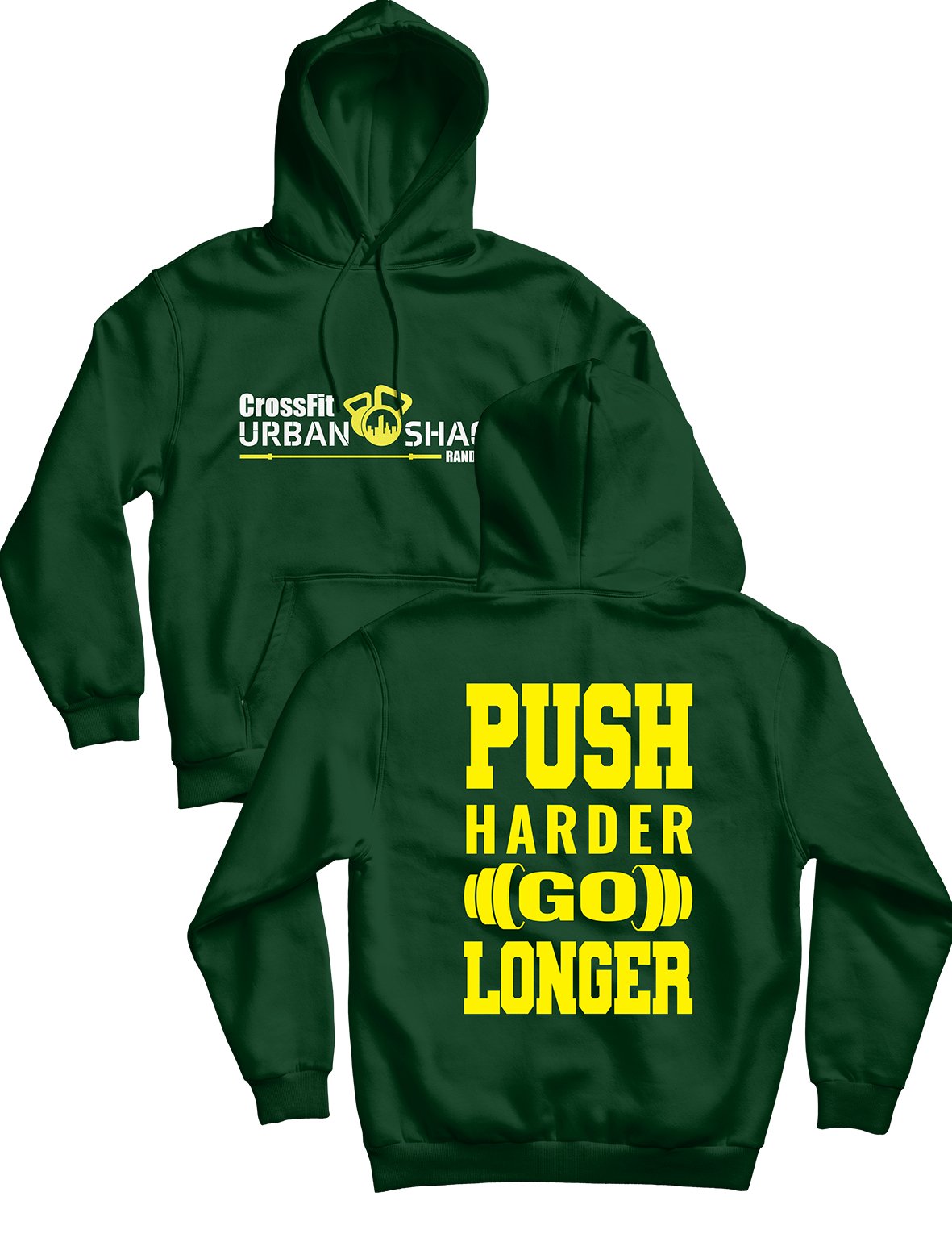 Unisex Hoodie 240g - Push Harder Go Longer - Urban Shack - AMRAP INDUSTRIES